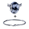White Pinwheel Bracelet Combination
