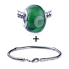 White Circle Translucent  Bracelet  Combination