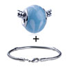White  Teardrop  Bracelet Combination