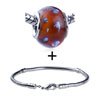 Pale Blue Speckle Translucent Bracelet Combination  ... 