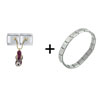 Sandle Red Combination Italian Charm Bracelet