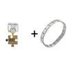 Best Puzzle May  Emerald  Color Italian Charm Bracelet