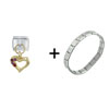  Rhinestone   Heart  Italian Charm Bracelet FBT_H1063_PG_STARTER