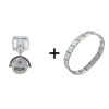 Best  Mom   Heart  Round Combination Italian Charm Bracelet