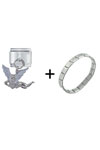  Silver  Tone Angel Dangle Combination  Italian  Charm Bracelet