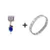  September  Sapphire Color  Birthstone  Frog Dangle Italian Charm  ... 