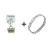 Basket Purse  Silver   Italian   Charm   Bracelet 