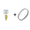 Gold  Sandal  Combination Italian Charm Bracelet