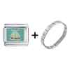 Sail Boat Italian Charm Bracelet FBT_IE0542_PG_STARTER