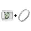 Lovable  Panda   Bear  Italian Charm Bracelet