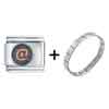 At  Symbol  Italian Charm Bracelet