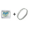 Best  Friend  Heart Italian Charm Bracelet
