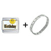  Birthday  Smiley Face Italian Charm Bracelet