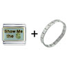 Show Me Money Combination Italian Charm Bracelet