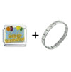  Happy   Birthday  Balloons Italian Charm Bracelet