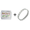  Girls  Come Wild Italian  Charm  Bracelet
