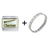 Clarinet  Music   Italian  Charm Bracelet