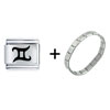 Gemini  Symbol Italian Charm Bracelet