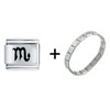  Scorpio  Symbol Italian Charm Bracelet
