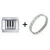  Piano  Keys Italian Charm Bracelet FBT_L_520_PIANO_STARTER