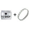  Heart  To  Shop  Italian Charm Bracelet FBT_L_525_SHOP_STARTER
