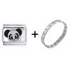  Panda   Bear  Italian Charm Bracelet FBT_L_528_BEAR_STARTER