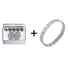 Custom Basketball Combination Laser Italian Charm