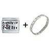 Family  Tree  Combination  Italian   Charm  Bracelet