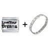Live Your  Dreams  Italian Charm Bracelet FBT_L_AA0064_STARTER
