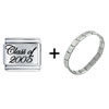  Class  Of 2005 Cursive Italian Charm Bracelet