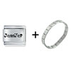 Ren &amp; Stimpy Font Name Jennifer Combination Italian Charm Bracelet