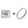 Zipty Do Font Name Emily Combination Italian Charm Bracelet