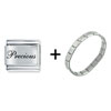 Edwardian Script Font Name  Precious  Italian Charm Bracelet