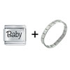 Name  Baby   Italian  Charm Bracelet