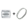 Name  Jasmine  Italian Charm Bracelet