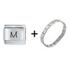  Alphabet  M Italian Charm Bracelet FBT_L_N21177_STARTER