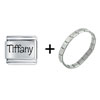 Name Tiffany Combination Italian Charm Bracelet