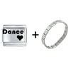 Dance Heart Combination Italian Charm Bracelet