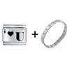 I Heart  U  Italian Charm Bracelet FBT_L_P0021_STARTER