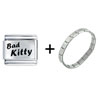 Bad  Kitty  Italian Charm Bracelet