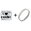 I Heart Sushi Italian Charm Bracelet FBT_L_P0041_STARTER