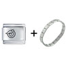 Ouroboros  Italian   Charm  Bracelet