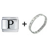 Greek Letter Rho Italian Charm Bracelet