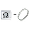 Greek Omega Italian Charm Bracelet FBT_L_P0128_OMEGA_STARTER