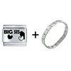 Big Sis  Heart  Italian  Charm  Bracelet