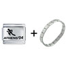  Athens  Track Italian Charm Bracelet