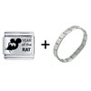 Year Of The Rat Combination  Italian   Charm   Bracelet 