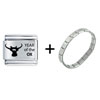 Year Of The Ox Combination  Italian   Charm   Bracelet 