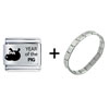 Year Of The  Pig   Italian   Charm  Bracelet FBT_L_P0286_STARTER