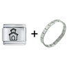  School  Building Italian  Charm  Bracelet